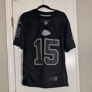 Men's Nike Patrick Mahomes Black Kansas City Chiefs RFLCTV Limited Jersey